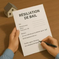 personne rédigeant un courrier avec un stylo