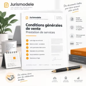 Modèle de conditions générales de vente pour prestations de services